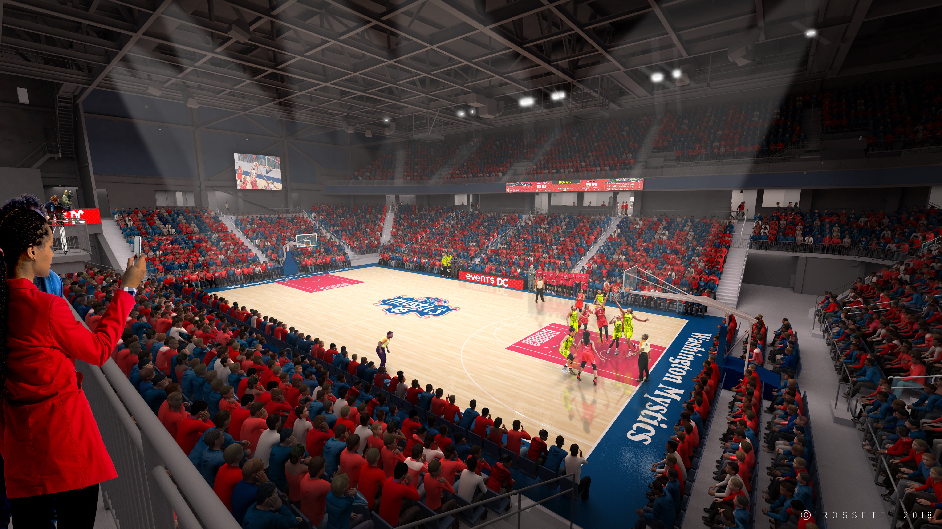 ESA Basketball Arena Set Up Rendering