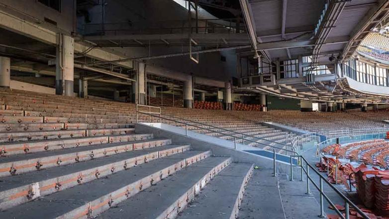 Seat removal in RFK Stadium